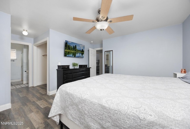 1866 Albert St, Fallon, NV 89406 - bedroom featuring dark wood-type flooring and ceiling fan