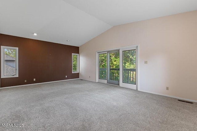 2126 Thomas Jefferson Dr, Reno, NV 89509 - carpeted spare room with baseboards and vaulted ceiling