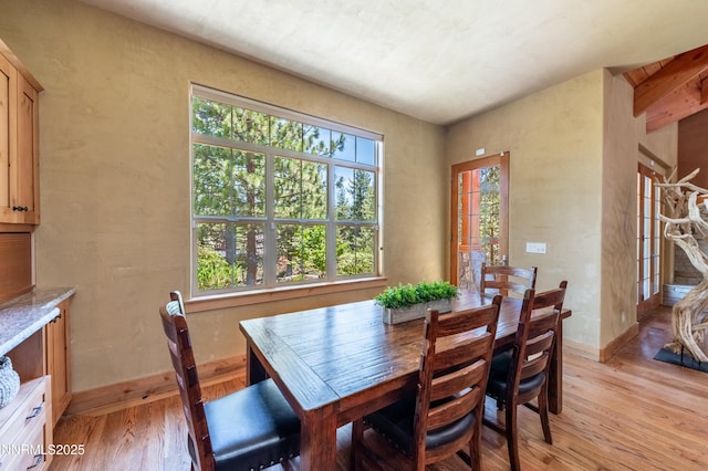 48 Rose Creek Ln, Reno, NV 89511 - dining space with light wood-type flooring and baseboards