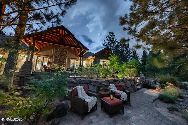 48 Rose Creek Ln, Reno, NV 89511 - view of patio / terrace featuring french doors