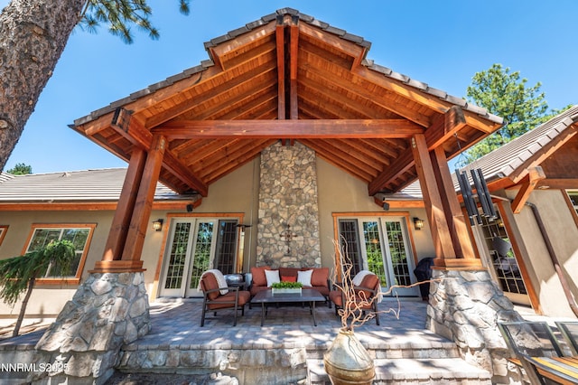 48 Rose Creek Ln, Reno, NV 89511 - view of patio with an outdoor hangout area