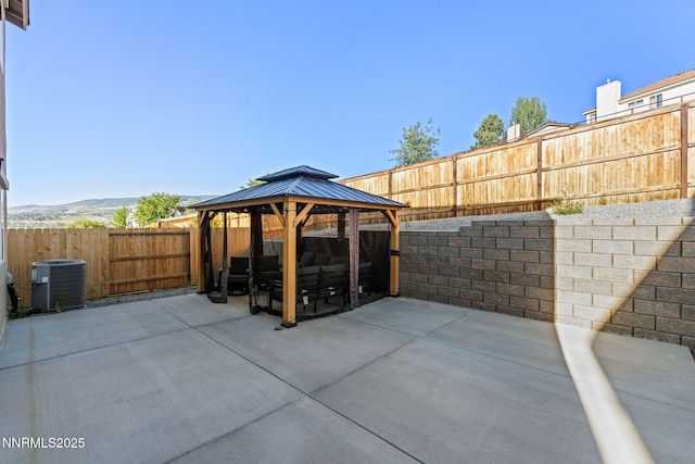 1413 Solitude Trl, Reno, NV 89523 - fenced backyard featuring a patio and a gazebo