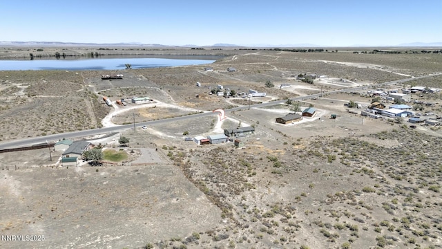 6297 Cox Rd, Fallon, NV 89406 - aerial view of property and surrounding area featuring a water and mountain view