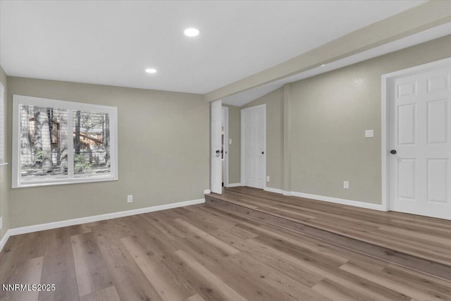 1094 Johnson Blvd, South Lake Tahoe, CA 96150 - empty room featuring wood finished floors and recessed lighting