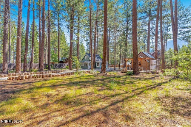1094 Johnson Blvd, South Lake Tahoe, CA 96150 - view of yard with an outbuilding