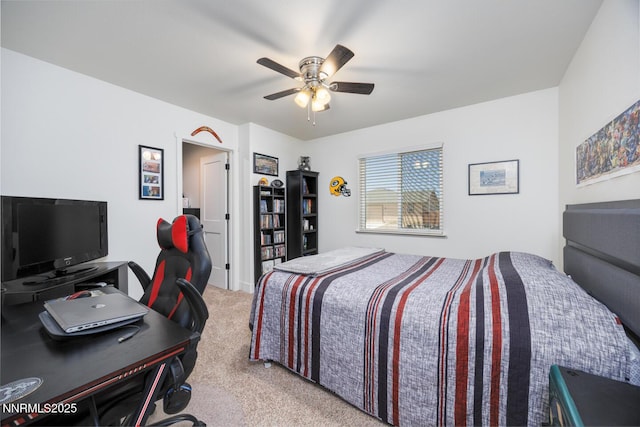 776 Kinsli St, Fallon, NV 89406 - bedroom with carpet floors, ceiling fan, and a desk