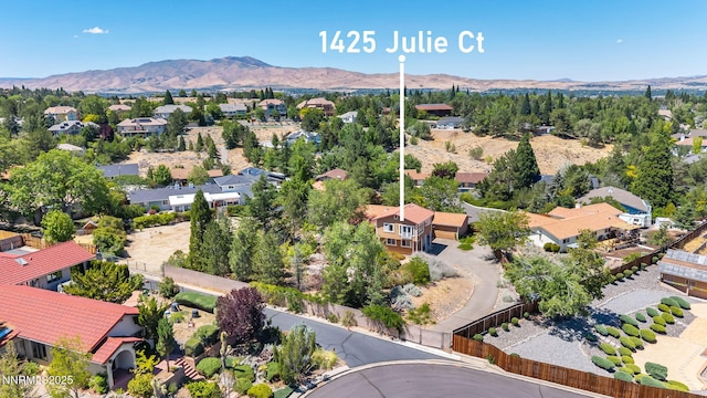 1425 Julie Ct, Reno, NV 89509 - aerial view of residential area with a mountain backdrop