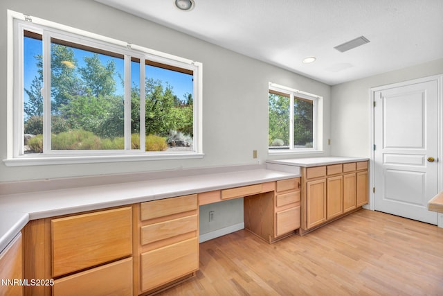 1425 Julie Ct, Reno, NV 89509 - unfurnished office with built in study area, light wood-type flooring, and recessed lighting