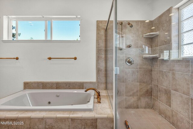 1425 Julie Ct, Reno, NV 89509 - bathroom with a whirlpool tub and a stall shower