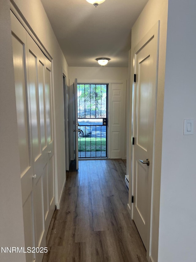 385 Smithridge Park Unit 3Ut4Lt, Reno, NV 89502 - hall with dark wood finished floors and baseboards