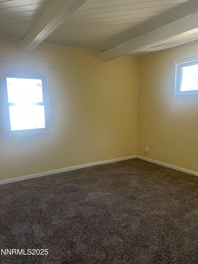 385 Smithridge Park Unit 3Ut4Lt, Reno, NV 89502 - carpeted empty room featuring beam ceiling and baseboards