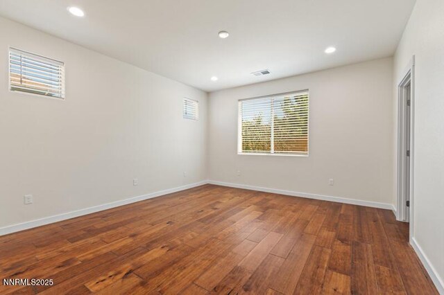 1460 Waterloo Dr, Reno, NV 89509 - unfurnished room featuring hardwood / wood-style flooring and recessed lighting