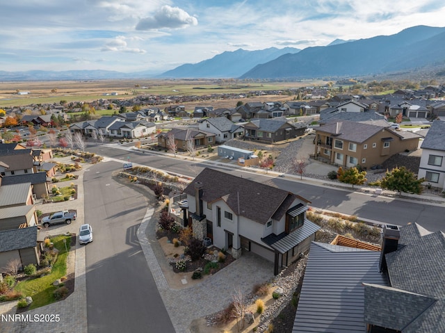 2912 Portrush Dr, Genoa, NV 89411 - aerial perspective of suburban area with mountains