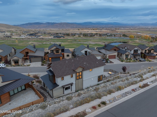 2912 Portrush Dr, Genoa, NV 89411 - aerial view of residential area with a mountain backdrop