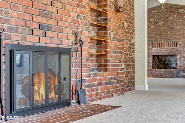 1405 Primrose Ln, Minden, NV 89423 - detailed view of a fireplace and brick siding