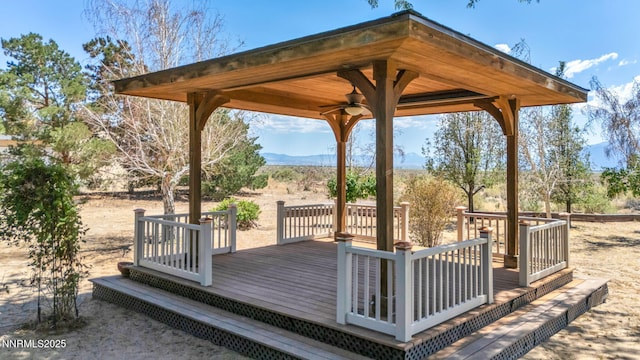 1405 Primrose Ln, Minden, NV 89423 - deck featuring ceiling fan