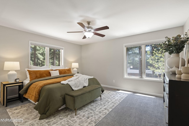 1705 Blue Spruce Rd, Reno, NV 89511 - bedroom with multiple windows, light carpet, and a ceiling fan