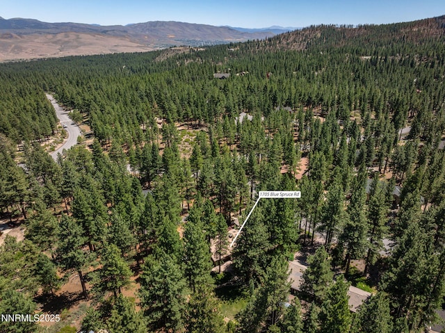 1705 Blue Spruce Rd, Reno, NV 89511 - aerial view of property's location with a forest and a mountainous background