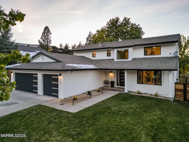 3390 Thornhill Dr, Reno, NV 89509 - view of front of property featuring an attached garage, a shingled roof, and driveway