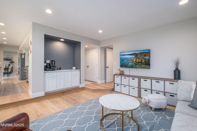 3390 Thornhill Dr, Reno, NV 89509 - living area featuring light wood-style flooring and recessed lighting