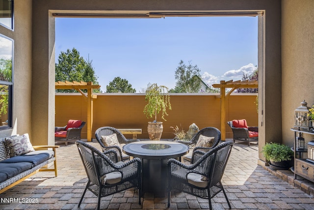 6122 S Pleasant Oak Trl, Reno, NV 89511 - view of patio featuring an outdoor hangout area