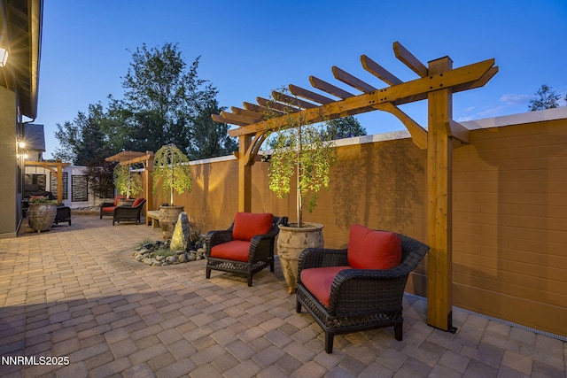 6122 S Pleasant Oak Trl, Reno, NV 89511 - fenced backyard with a pergola and a patio
