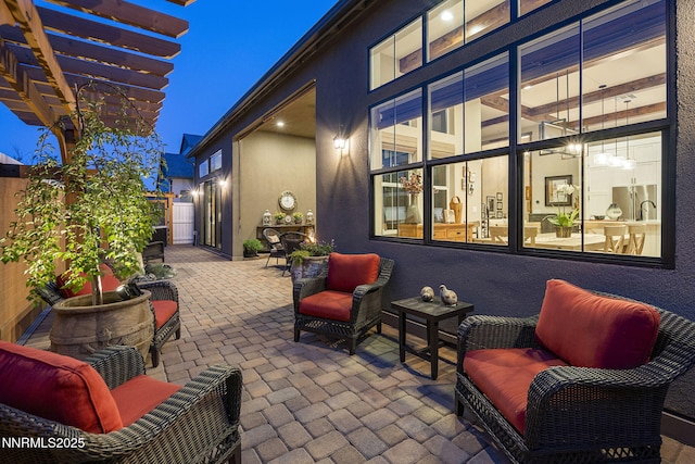 6122 S Pleasant Oak Trl, Reno, NV 89511 - view of patio / terrace with a pergola