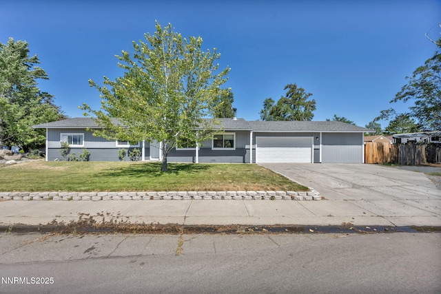 1419 Leonard Rd, Gardnerville, NV 89460 - view of front facade with a garage and concrete driveway
