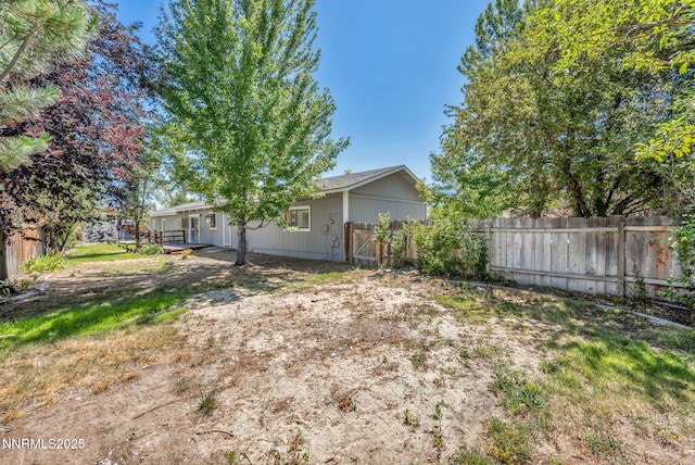1419 Leonard Rd, Gardnerville, NV 89460 - view of yard with a deck
