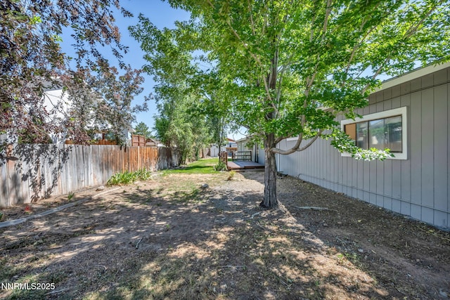 1419 Leonard Rd, Gardnerville, NV 89460 - view of yard with a deck