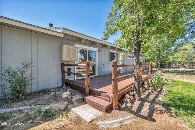1419 Leonard Rd, Gardnerville, NV 89460 - deck featuring a wall unit AC
