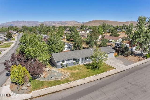 1419 Leonard Rd, Gardnerville, NV 89460 - aerial view of residential area with mountains
