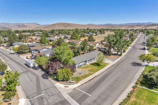 1419 Leonard Rd, Gardnerville, NV 89460 - aerial view of residential area with a mountain backdrop
