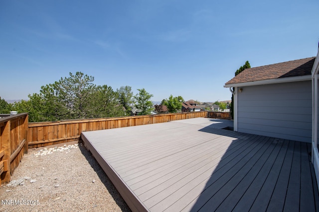 2240 Silver Ridge Dr, Reno, NV 89509 - wooden deck with a fenced backyard