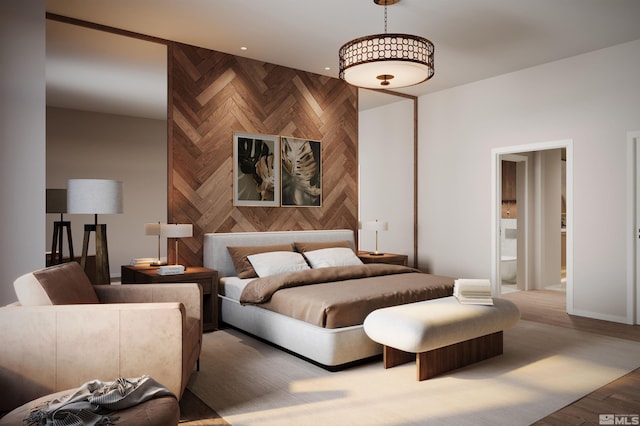 323 Tramway Dr # 301, Stateline, NV 89449 - bedroom featuring wood finished floors and ensuite bath