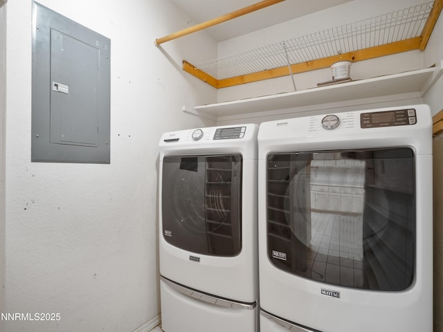 2843 Wade St, Minden, NV 89423 - washroom featuring electric panel and washing machine and clothes dryer
