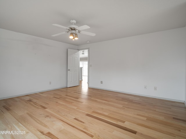 2843 Wade St, Minden, NV 89423 - empty room with light wood-style floors and ceiling fan