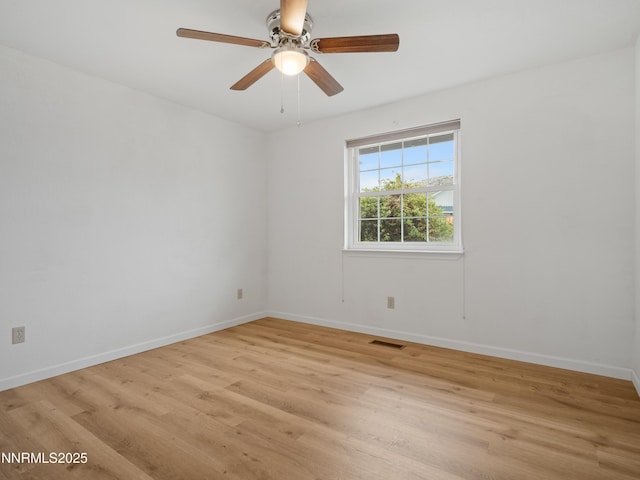 2843 Wade St, Minden, NV 89423 - empty room with light wood-type flooring and ceiling fan