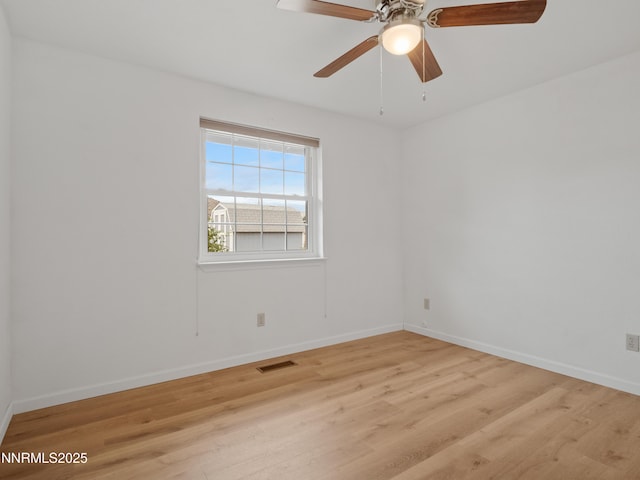 2843 Wade St, Minden, NV 89423 - empty room featuring light wood-style flooring and a ceiling fan