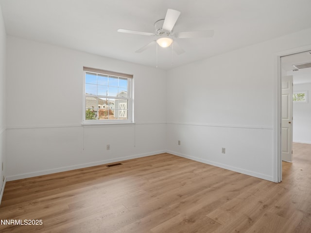 2843 Wade St, Minden, NV 89423 - unfurnished room with light wood-style flooring and a ceiling fan