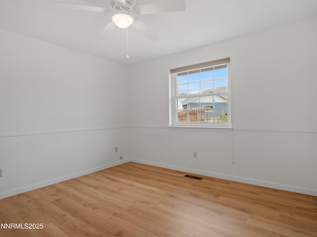 2843 Wade St, Minden, NV 89423 - spare room with light wood-style flooring and ceiling fan