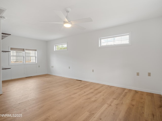 2843 Wade St, Minden, NV 89423 - spare room with light wood-type flooring and a ceiling fan