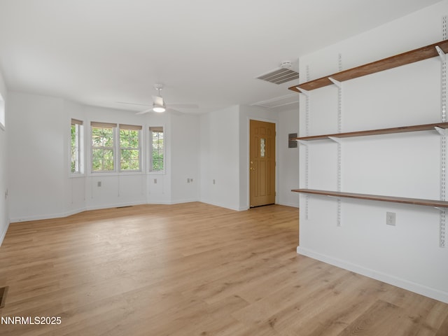 2843 Wade St, Minden, NV 89423 - unfurnished room with ceiling fan and light wood-style flooring