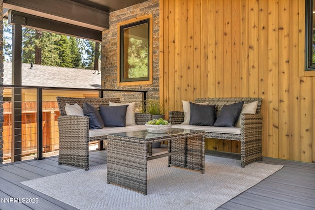 116 Cypress Way, Stateline, NV 89449 - deck featuring an outdoor living space