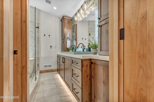 116 Cypress Way, Stateline, NV 89449 - bathroom with vanity and a freestanding tub