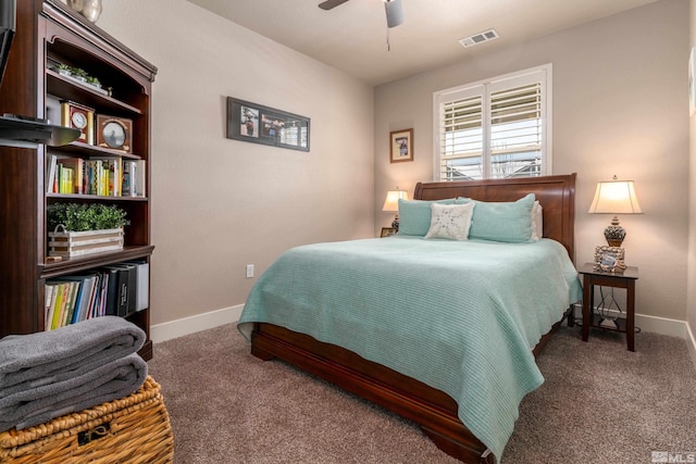 1230 W Cottage Loop, Gardnerville, NV 89460 - carpeted bedroom with baseboards and a ceiling fan