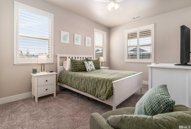 1230 W Cottage Loop, Gardnerville, NV 89460 - carpeted bedroom featuring baseboards and a ceiling fan