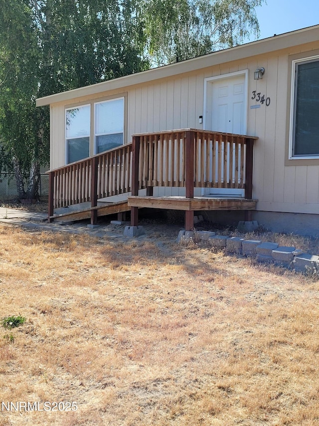 3340 Moon Ln, Winnemucca, NV 89445 - view of front of home with a deck