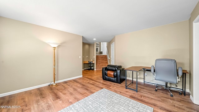 7302 Little Easy St, Sparks, NV 89436 - home office featuring wood finished floors and baseboards