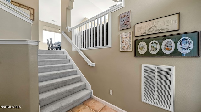7302 Little Easy St, Sparks, NV 89436 - stairway with tile patterned flooring and baseboards